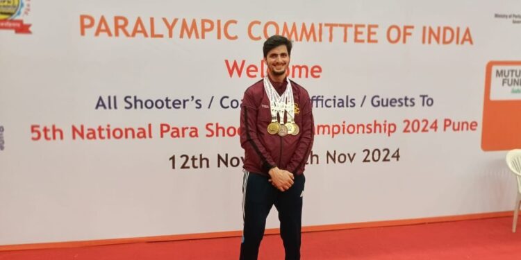 Amir Bhat becomes Kashmir’s first national para shooting champion