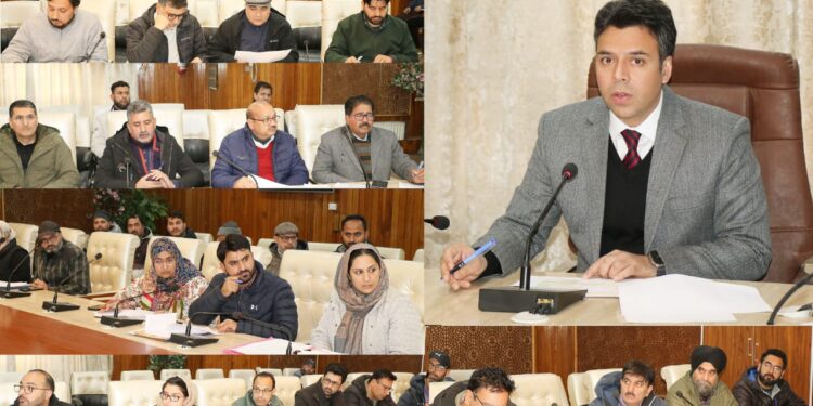 DC Srinagar reviews sector wise progress of development works under District Capex Plan 2024-25
