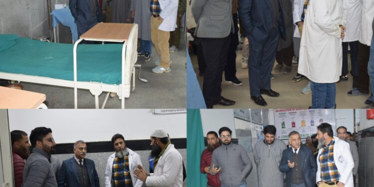 DC Bandipora conducts surprise visit to CHC Hajin, reviews facilities