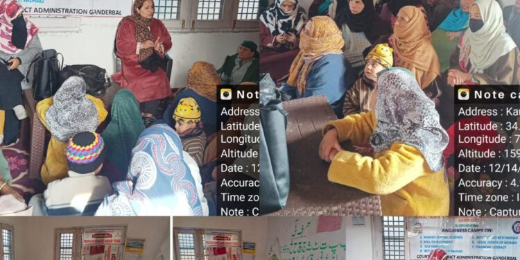 SHEW Ganderbal leads awareness camp on prevention of harassment at workplace