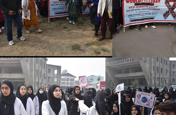 Rally organised at GMC Srinagar