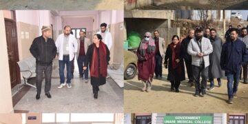 Principal GMC Srinagar inspects PHC Khag, Govt Unani Medical College Gbl