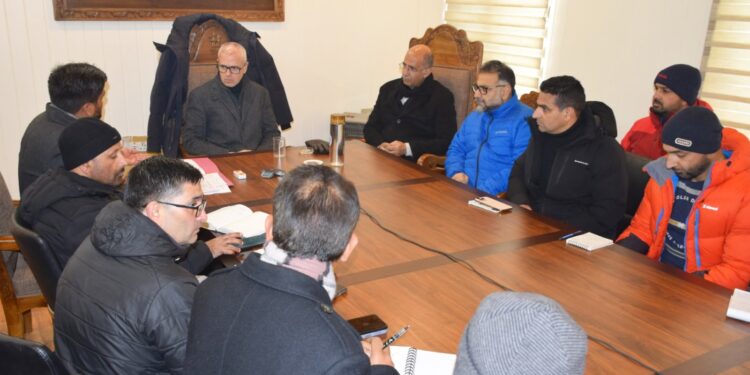 CM Omar Abdullah chairs meeting to review snow clearance, restoration of power & water supply across J&K