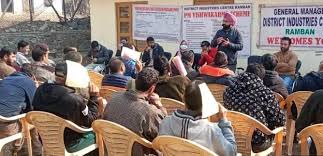Awareness camps organized by DIC Ramban to promote self-employment schemes