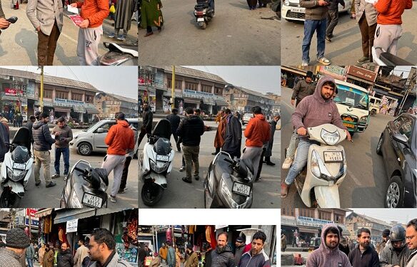 MVD Anantnag takes action against violators to improve Road Safety