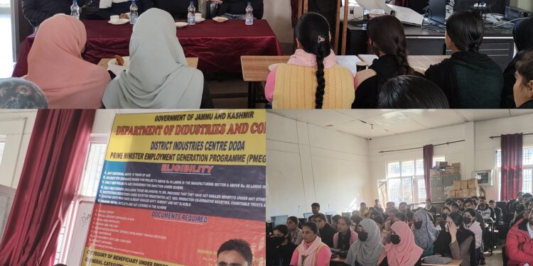 Awareness Camp on PMEGP, PM Vishwakarma Scheme organized at ITI Bhaderwah