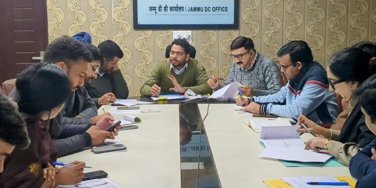DC Jammu reviews progress of development works under CAPEX