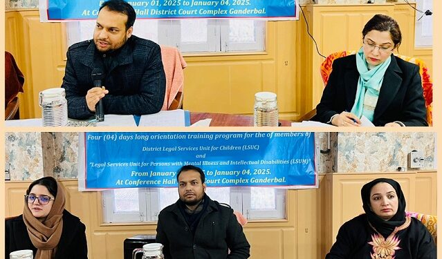 DLSA Ganderbal concludes 04-day orientation/ training program