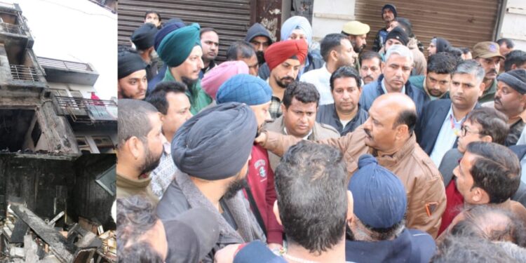 Dy CM visits Sunderbani fire victims, assures help