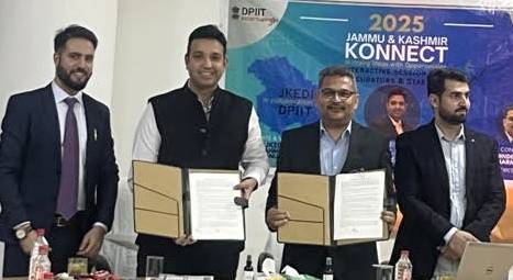 DPIIT, JKEDI Sign MoU to Strengthen Startup Ecosystem in J&K