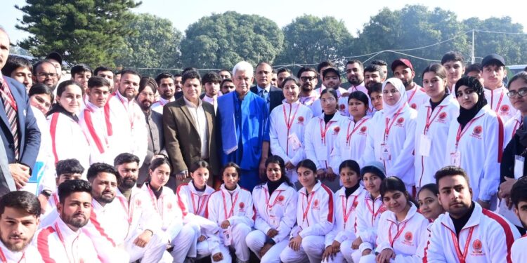 Lieutenant Governor flags off J&K UT’s contingent for National Youth Festival-2025