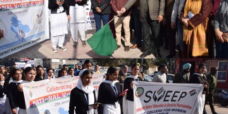 ADDC Udhampur flags off awareness rally ahead of National Voters Day