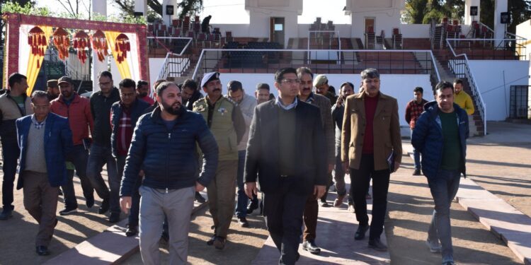 DC inspects arrangements for Republic Day 2025 at Sports Stadium Poonch