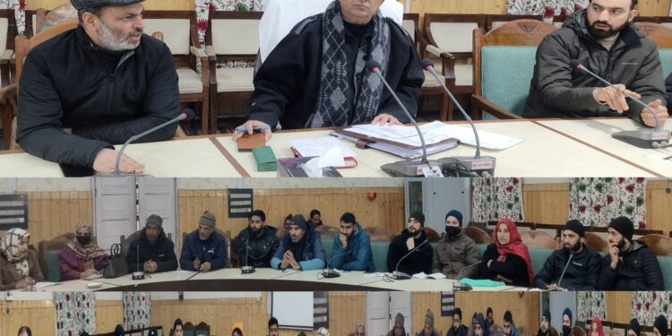 VC DDC Kupwara reviews progress of on-going developmental works