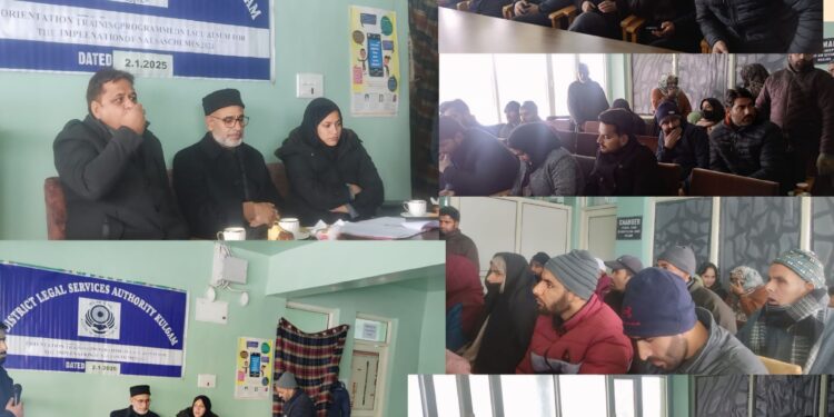 DLSA Kulgam holds prog for implementation of NALSA Schemes 2024