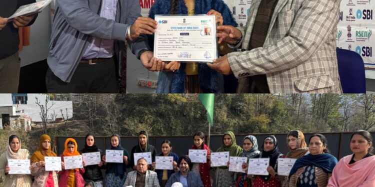 RSETI concludes 30-day training programme for women at Ramban