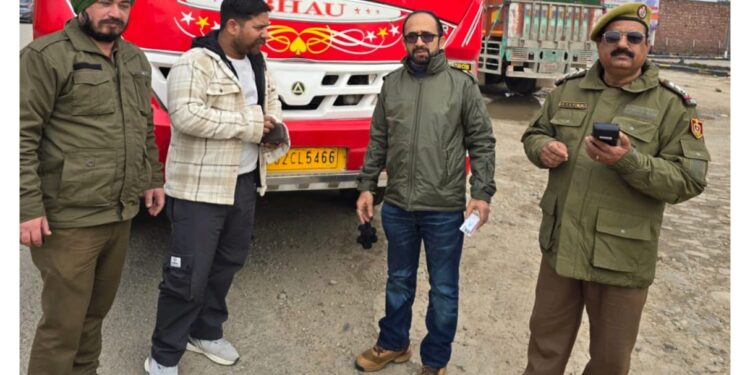 RTO Jammu conducts enforcement drive on Jammu-Akhnoor Road