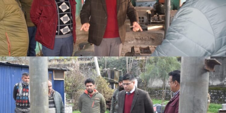 DC inspects Water Supply Station in Poonch town