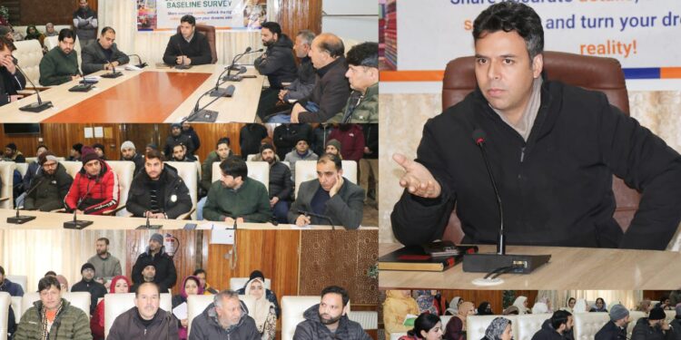 Workshop on Mission YUVA- UDYAM JAGRITI 2.0 (Baseline Survey-IEC) held at Srinagar