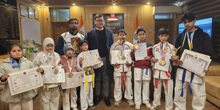 Baramulla’s young Karate stars shine bright at National stage