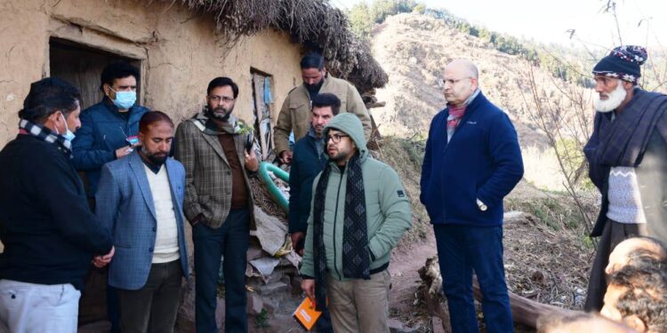 DC Rajouri reviews situation in Badhaal; Visits affected families and ensures relief measures