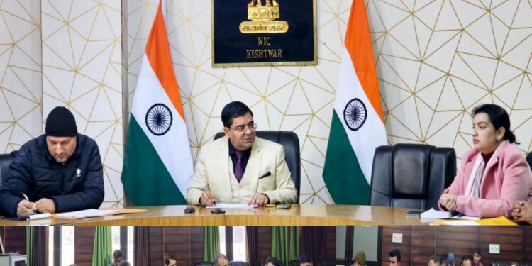 DC reviews progress under District Good Governance Index framework in Kishtwar