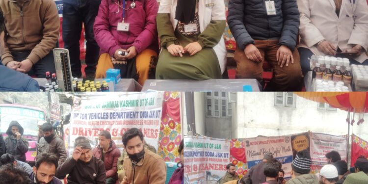  MVD organises medical, eye check up camp for drivers at Thathri