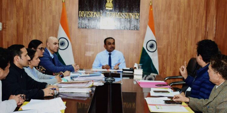 Div Com Jammu reviews progress of work on JMRDA projects