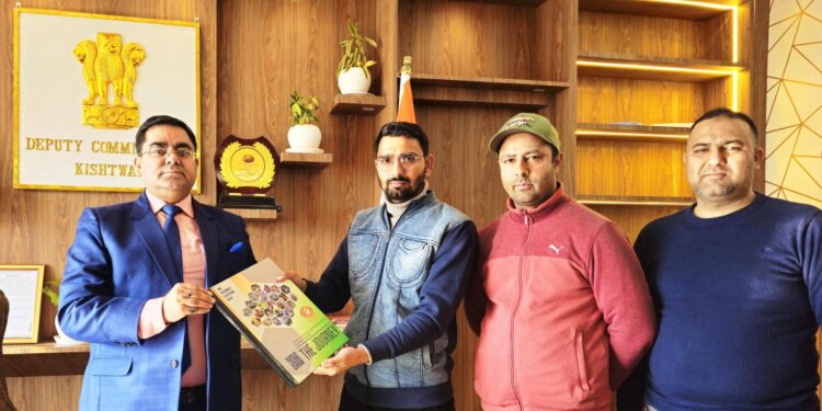 DD News Jammu Coffee Table Book on J&K Assembly Elections 2024 Presented to DC Kishtwar