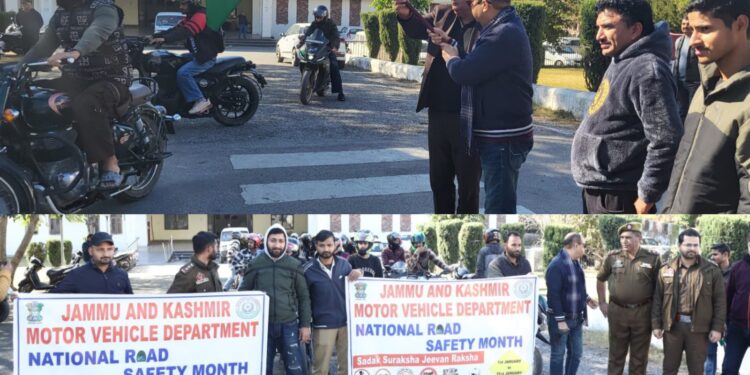 Reasi: Bike Rally organised to spread Road Safety Awareness