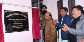 Dy CM lays foundation stone for development works at Nowshera