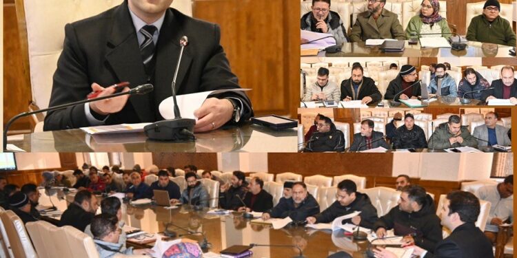 DDC Kulgam reviews physical & financial progress recorded under District Capex 2024-25 Directs timely completion of ongoing works