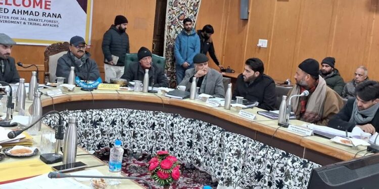 Javed Rana reviews development scenario of Pulwama
