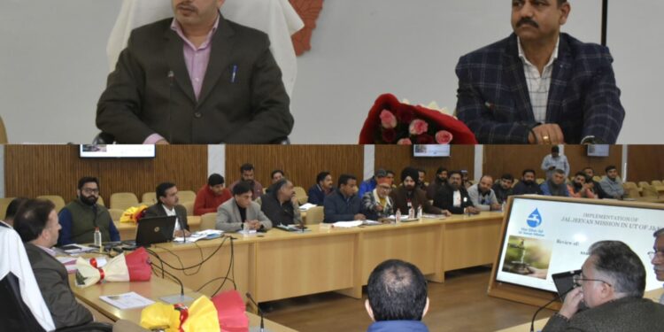 Mission Director reviews progress of JJM works in District Reasi