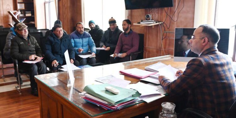 DC Shopian reviews progress under HADP in district