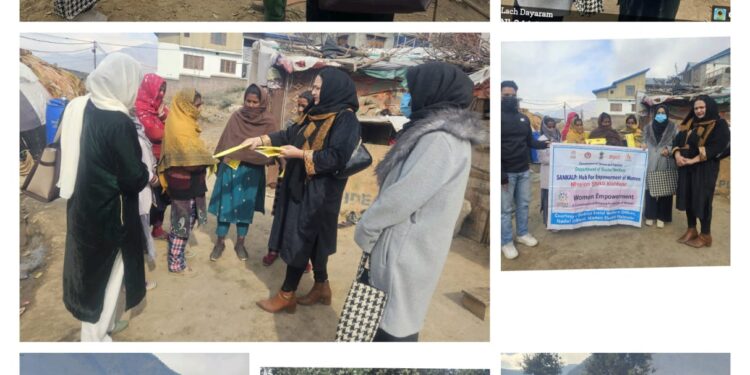 SANKALP: HEW Kishtwar sensitises Tribal Women on Menstrual Hygiene, provides Sanitary ,Napkin