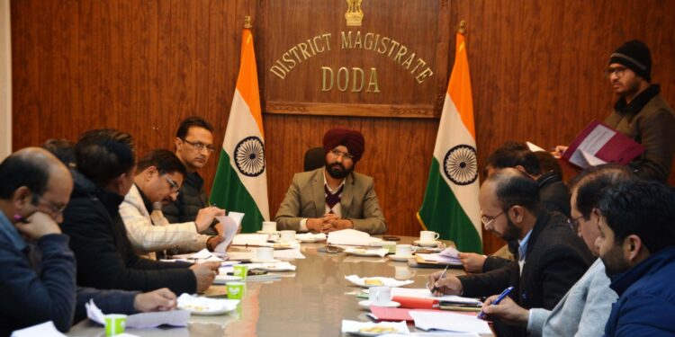 DDC reviews progress of CRF and NABARD Projects in Doda district