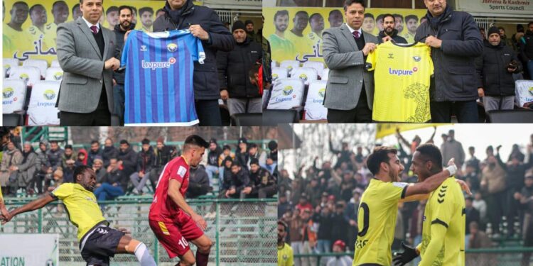 Real Kashmir FC hosts I-League match against Sporting Club Bangalore at TRC Ground