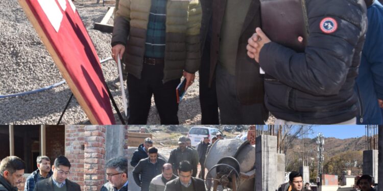 DDC inspects progress of developmental projects in Poonch town, adjoining areas