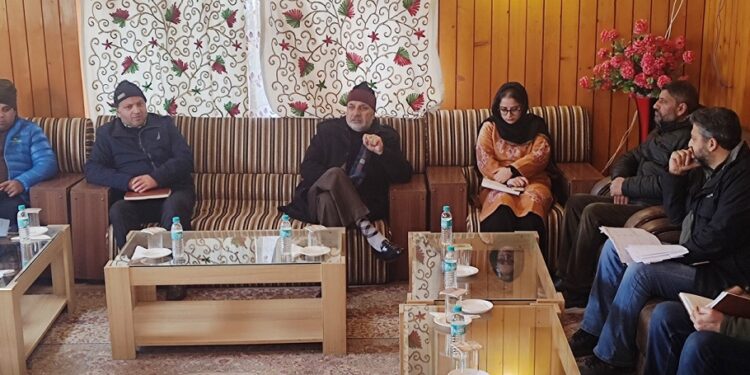 MLA Baramulla reviews developmental works in the constituency