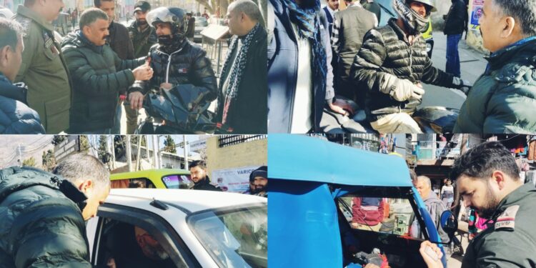 Road Safety Month: Joint Enforcement Drive conducted in Doda