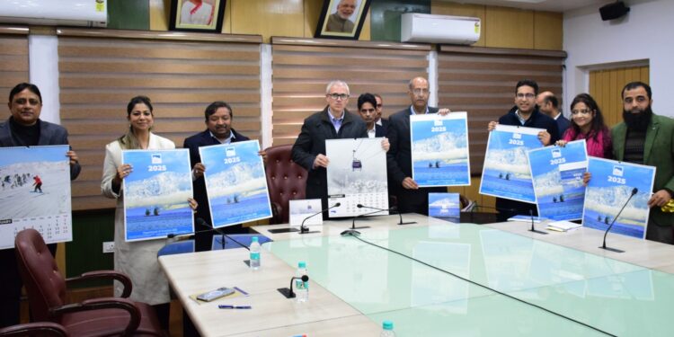 CM Omar Abdullah releases Tourism Department’s Calendar, Trekking Maps