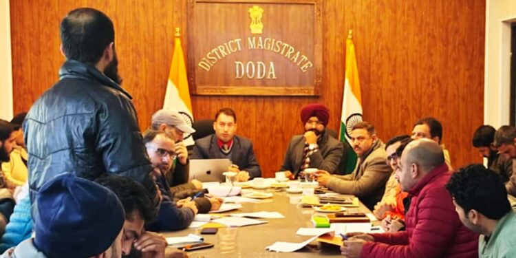 Progress of Jal Jeevan Mission reviewed in Doda