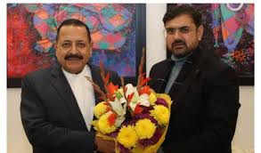 Satish Sharma calls on Union Minister Dr Jatinder Singh