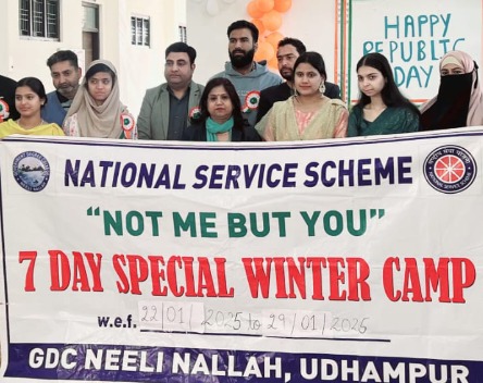 7 Day NSS Special Winter Camp concludes at GDC Neeli Nallah