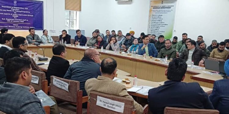 Registers, supporting staff imparted Hands-on Training on Registration of Documents through NGDRS