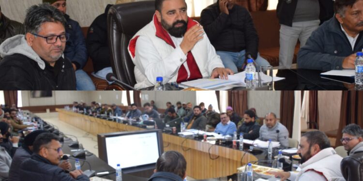 MLA Ajaz Jan reviews development projects, public welfare initiatives in Poonch Haveli