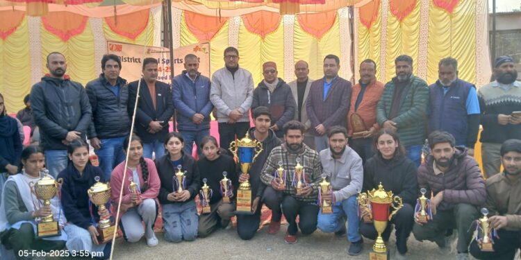 District Level Sports Meet organised by NYKS concludes at Rajouri