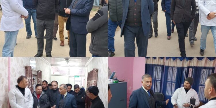 DC Bandipora visits CHC Sumbal, takes stock of Healthcare Facilities