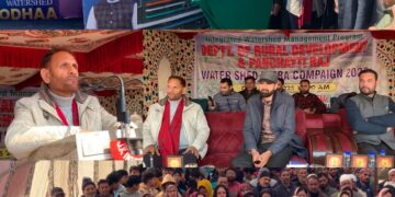 MLA Anantnag West Flags off Watershed Management Campaign Van at Block Vessu